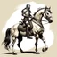 Placeholder: Knight riding a horse