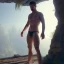 Placeholder: A man in briefs, volumetric lighting, intricate details,unreal 5 engine, realistic style,