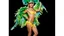 Placeholder: French gendarme dressed as a Brazilian revue dancer