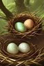 Placeholder: dragon eggs in a nest