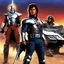 Placeholder: Metalstorm: The Destruction of Jared-Syn (1983) Set in a distant future where humanity struggles to survive on a desert world plagued by violent gangs and supernatural forces, Metalstorm follows a lone ranger on a quest for vengeance against the enig- matic warlord Jared-Syn.