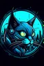 Placeholder: logo of cyberpunk cat in the moonlight for a company that deals with software