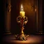 Placeholder: From the film “Beauty and the Beast” the candlestick on a light background