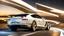 Placeholder: A sleek white shiny (((bentley x porsche))), its contours and details perfectly captured in a (((cinematic view))), zipping along a winding road under a beautiful blue black night sky