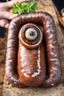 Placeholder: Stonking great sausage with a snail shell and huge eyes