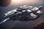 Placeholder: sulaco spaceship. concept art in the style of Ron Cobb angus mckie Chris Foss walter simonson. hyperrealistic 3d-render unreal engine 5, elite dangerous, space engineers, the expanse