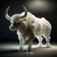 Placeholder: stylized white onyx chinese zodiac OX with subscattering lighting, intricate carving, depth of field, dramatic, cinematic, studio lighting, low angle, reflection, diffuse light