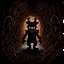 Placeholder: Nightmare Fnaf character in a dark maze