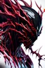 Placeholder: symbiote, carnage, portrait, 8k, finely detailed, photo realistic