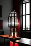 Placeholder: gaming table lamp inspired by palace, modern design,