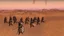Placeholder: desert, comic style warriors from behind