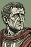 Placeholder: julius cesar portrait in comics style