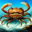 Placeholder: ultra detailed fullbody Drawing of Sea monster Giant Crab on the shore , extremely detailed digital painting, intrincate, extremely detailed face,crystal clear Big eyes, in the style of Frank Frazetta, mystical colors , perfectly centered image, perfect composition, rim light, beautiful lighting, 8k, stunning scene, raytracing