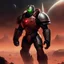 Placeholder: Bigger monsters. Stronger heroes. You dig deeper into my dreams. You feel it, you know... whatever I draw... You know you can stop it... You won't stop it. You live through your dreams. In the vast expanse of the red planet Mars, a figure emerges, clad in armor as dark as the void of space itself. The Doom Slayer, a legendary warrior of unmatched power and relentless determination, strides across the rugged Martian landscape with purpose. The air is thin, the sky a dusty hue of crimson, as he m