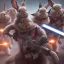 Placeholder: mutant rabbits armed with guns in star wars movie