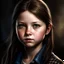 Placeholder: Castiel and Dean Winchester's daughter, a twelve years old girl, blue eyes, dark brown hair, freckles on her cheeks, wearing plaid.