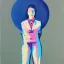 Placeholder: Full body portrait, painting, medium shot lady OptimisticFuturism