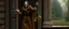 Placeholder: painted by Rembrandt, Maya is standing in the doorway with one hand still on the handle. She looks surprised, but not frightened. The zombie is wearing an old brown coat with patches on the elbows. His shoes don't match. What's surprising is that he's carrying a bunch of wildflowers. One of them has slipped from his hand and landed upside down on the porch. The rain is falling everywhere except on the flowers. That's a little strange. The story doesn't mention it.