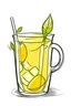 Placeholder: crerate a line drawing logo of an ice tea jug