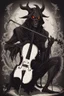 Placeholder: Dark demon musician with violin