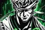 Placeholder: Zoro in 8k 2D anime realistic drawing style, one piece them, close picture, fantasy, neon, highly detailed, high details, detailed portrait, masterpiece,ultra detailed, ultra quality