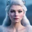 Placeholder: A portrait of a crystalised casttle ices snow queen, atmospheric,fantasy, realistic, unreal engine 5, cinematic lighting, octane render.