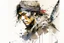 Placeholder: Portrait of a Sparrow watercolour Yoji Shinkawa in style high_quality_art. Ru dalle