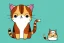 Placeholder: cute cat isolated illustrations