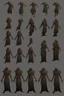 Placeholder: undead soul sprite for pixel game in the medieval style side view, all position, run jump, crouch. hyper-detailed. trending on artstation. --ar 9:16