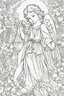 Placeholder: angel coloring page
