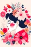 Placeholder: profile about illustration flowers