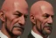 Placeholder: bald hitman close-up