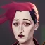 Placeholder: Portrait of a 30 year old witch like Meril Streep and Mary Poppins