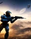 Placeholder: Halo, master chief, Assault Rifle, planet