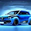 Placeholder: Renault Zoë, futuristic, blue