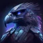 Placeholder: profile picture of a cyberfalcon with imposing looking