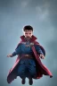 Placeholder: Doctor strange toddler, angry, full body, jump, bokeh, hyper realistic