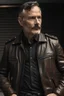 Placeholder: father in leather jacket