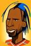 Placeholder: Drogba Footballer, cartoon 2d
