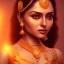 Placeholder: South Indian actress Ivana, by Mahmoud Sai, Cartographic, Circuitry, Golden Hour, Closeup-View, 16k, Lumen Global Illumination, Diffraction Grading