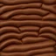 Placeholder: chocolate brick with bite mark in corner , photo