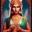 Placeholder: Portrait of Indian goddess