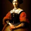 Placeholder: portrait of a queen Rembrandt style