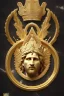 Placeholder: Ultra Realistic image, Roman sculpture, white marble material, Lionel Messi, gold Laurel leaves wreath, god crown, renaissance ornaments, one gold star in heart, sun ornament, sun rays background, chisel style, waist up portrait, emperor style, epic, celestial, cinematic lighting, God light, god rays, 4k resolution, smooth details, ornate details, soft lighting, unreal engine 5, art station, substance 3d.