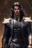 Placeholder: pointed ears elven male, long black hair