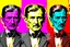 Placeholder: Nikola Tesla in the style of warhol