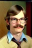 Placeholder: College Student Jeffrey Dahmer with a mustache