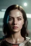 Placeholder: Ultra Realistic sci-fi scene, portrait, brunette woman, sweet Ava garner face, perfect iris, glow eyes, makeup. Aliens background, Retro sci-fi style, helmet, tight latex coat, fog, rain, soft color, highly detailed, unreal engine 5, ray tracing, RTX, lumen lighting, ultra detail, volumetric lighting, 3d, finely drawn, high definition, high resolution.