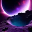 Placeholder: Alien jumoship over a crater, purple sky