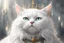 Placeholder: White cat king